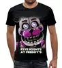 Заказать мужскую футболку в Москве. Футболка с полной запечаткой (мужская) Five Nights at Freddy’s от weeert - готовые дизайны и нанесение принтов.