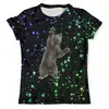 Заказать мужскую футболку в Москве. Футболка с полной запечаткой (мужская) Кот и звезды от THE_NISE  - готовые дизайны и нанесение принтов.