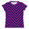 Заказать мужскую футболку в Москве. Футболка с полной запечаткой (мужская) Фиолетовые полосы от THE_NISE  - готовые дизайны и нанесение принтов.