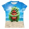 Заказать мужскую футболку в Москве. Футболка с полной запечаткой (мужская) Angry Birds от skynatural - готовые дизайны и нанесение принтов.