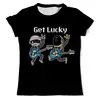 Заказать мужскую футболку в Москве. Футболка с полной запечаткой (мужская) Get Lucky от T-shirt print  - готовые дизайны и нанесение принтов.