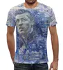 Заказать мужскую футболку в Москве. Футболка с полной запечаткой (мужская) Криштиану Роналду от CoolDesign - готовые дизайны и нанесение принтов.