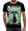 Заказать мужскую футболку в Москве. Футболка с полной запечаткой (мужская) Sabaton от geekbox - готовые дизайны и нанесение принтов.