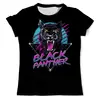Заказать мужскую футболку в Москве. Футболка с полной запечаткой (мужская) Black Panther от T-shirt print  - готовые дизайны и нанесение принтов.