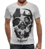 Заказать мужскую футболку в Москве. Футболка с полной запечаткой (мужская) The Revenant (Skull) от balden - готовые дизайны и нанесение принтов.