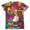 Заказать мужскую футболку в Москве. Футболка с полной запечаткой (мужская) The Simpsons от T-shirt print  - готовые дизайны и нанесение принтов.
