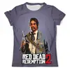Заказать мужскую футболку в Москве. Футболка с полной запечаткой (мужская)  Red Dead Redemption 2        от ПРИНТЫ ПЕЧАТЬ  - готовые дизайны и нанесение принтов.