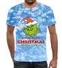 Заказать мужскую футболку в Москве. Футболка с полной запечаткой (мужская) Christmas от ZVER  - готовые дизайны и нанесение принтов.