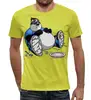 Заказать мужскую футболку в Москве. Футболка с полной запечаткой (мужская) Смешная панда от T-shirt print  - готовые дизайны и нанесение принтов.