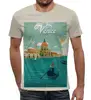 Заказать мужскую футболку в Москве. Футболка с полной запечаткой (мужская) Венеция от acidhouses - готовые дизайны и нанесение принтов.