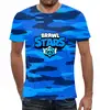 Заказать мужскую футболку в Москве. Футболка с полной запечаткой (мужская) Brawl Stars от THE_NISE  - готовые дизайны и нанесение принтов.