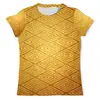 Заказать мужскую футболку в Москве. Футболка с полной запечаткой (мужская) золотой узор от THE_NISE  - готовые дизайны и нанесение принтов.