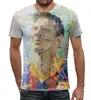 Заказать мужскую футболку в Москве. Футболка с полной запечаткой (мужская) Месси от CoolDesign - готовые дизайны и нанесение принтов.