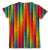 Заказать мужскую футболку в Москве. Футболка с полной запечаткой (мужская) Цветные полосы от Fonzo - готовые дизайны и нанесение принтов.