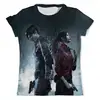 Заказать мужскую футболку в Москве. Футболка с полной запечаткой (мужская) Леон и Клер Resident Evil от Fix Print - готовые дизайны и нанесение принтов.