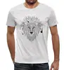 Заказать мужскую футболку в Москве. Футболка с полной запечаткой (мужская) Рисунок лев от THE_NISE  - готовые дизайны и нанесение принтов.