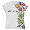 Заказать мужскую футболку в Москве. Футболка с полной запечаткой (мужская) 100% Vegan от vegan@thespaceway.info - готовые дизайны и нанесение принтов.