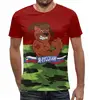 Заказать мужскую футболку в Москве. Футболка с полной запечаткой (мужская) Я русский от THE_NISE  - готовые дизайны и нанесение принтов.