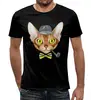 Заказать мужскую футболку в Москве. Футболка с полной запечаткой (мужская) Персидская кошка от Amerikanka - готовые дизайны и нанесение принтов.