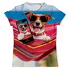 Заказать мужскую футболку в Москве. Футболка с полной запечаткой (мужская) Собака от Violet - готовые дизайны и нанесение принтов.