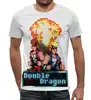 Заказать мужскую футболку в Москве. Футболка с полной запечаткой (мужская) Double Dragon от BJ Shop - готовые дизайны и нанесение принтов.