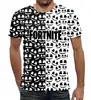 Заказать мужскую футболку в Москве. Футболка с полной запечаткой (мужская) Marshmello Fortnite от THE_NISE  - готовые дизайны и нанесение принтов.