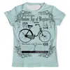 Заказать мужскую футболку в Москве. Футболка с полной запечаткой (мужская) Велосипед (2) от T-shirt print  - готовые дизайны и нанесение принтов.