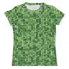 Заказать мужскую футболку в Москве. Футболка с полной запечаткой (мужская) Зеленый вязаный узор от Antaya - готовые дизайны и нанесение принтов.