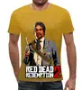 Заказать мужскую футболку в Москве. Футболка с полной запечаткой (мужская)  Red Dead Redemption 2       от ПРИНТЫ ПЕЧАТЬ  - готовые дизайны и нанесение принтов.