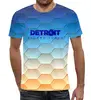 Заказать мужскую футболку в Москве. Футболка с полной запечаткой (мужская) Detroit  от THE_NISE  - готовые дизайны и нанесение принтов.