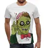Заказать мужскую футболку в Москве. Футболка с полной запечаткой (мужская) Зомби хеллоуин от prodesign - готовые дизайны и нанесение принтов.