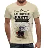 Заказать мужскую футболку в Москве. Футболка с полной запечаткой (мужская) HALLOWEEN PARTY от CoolDesign - готовые дизайны и нанесение принтов.