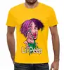 Заказать мужскую футболку в Москве. Футболка с полной запечаткой (мужская) Lil Peep  от weeert - готовые дизайны и нанесение принтов.