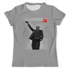 Заказать мужскую футболку в Москве. Футболка с полной запечаткой (мужская) Ленин от THE_NISE  - готовые дизайны и нанесение принтов.