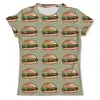 Заказать мужскую футболку в Москве. Футболка с полной запечаткой (мужская) I love burgers! от Polilog - готовые дизайны и нанесение принтов.