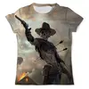Заказать мужскую футболку в Москве. Футболка с полной запечаткой (мужская) WesternSkull (4) от T-shirt print  - готовые дизайны и нанесение принтов.