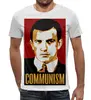 Заказать мужскую футболку в Москве. Футболка с полной запечаткой (мужская) Маяковский ''COMMUNISM'' от Telpiz Z - готовые дизайны и нанесение принтов.