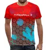 Заказать мужскую футболку в Москве. Футболка с полной запечаткой (мужская) Titanfall 2 от THE_NISE  - готовые дизайны и нанесение принтов.