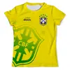 Заказать мужскую футболку в Москве. Футболка с полной запечаткой (мужская) Сборная Бразилии от geekbox - готовые дизайны и нанесение принтов.