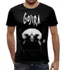 Заказать мужскую футболку в Москве. Футболка с полной запечаткой (мужская) Gojira от geekbox - готовые дизайны и нанесение принтов.