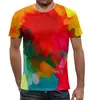 Заказать мужскую футболку в Москве. Футболка с полной запечаткой (мужская) Water Color от Fonzo - готовые дизайны и нанесение принтов.