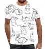 Заказать мужскую футболку в Москве. Футболка с полной запечаткой (мужская) Кролики от Re  Tyan - готовые дизайны и нанесение принтов.
