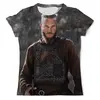Заказать мужскую футболку в Москве. Футболка с полной запечаткой (мужская) Рагнар Лодброк от shop-viking - готовые дизайны и нанесение принтов.