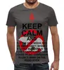 Заказать мужскую футболку в Москве. Футболка с полной запечаткой (мужская) Keep Calm от aleks_say - готовые дизайны и нанесение принтов.