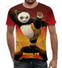 Заказать мужскую футболку в Москве. Футболка с полной запечаткой (мужская) Kung Fu Panda 3 от Kung Fu  - готовые дизайны и нанесение принтов.