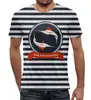 Заказать мужскую футболку в Москве. Футболка с полной запечаткой (мужская) Морские приключения от T-shirt print  - готовые дизайны и нанесение принтов.
