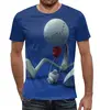 Заказать мужскую футболку в Москве. Футболка с полной запечаткой (мужская) 3D арт от vityaz-7 - готовые дизайны и нанесение принтов.
