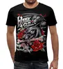 Заказать мужскую футболку в Москве. Футболка с полной запечаткой (мужская) Blink-182 от geekbox - готовые дизайны и нанесение принтов.