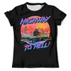 Заказать мужскую футболку в Москве. Футболка с полной запечаткой (мужская) Highway To Hell от T-shirt print  - готовые дизайны и нанесение принтов.