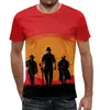 Заказать мужскую футболку в Москве. Футболка с полной запечаткой (мужская) Red Dead Redemption от YellowCloverShop - готовые дизайны и нанесение принтов.